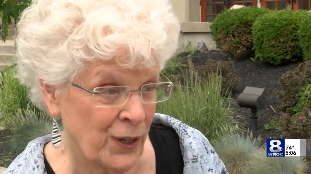 Carol DuPré. Still from WROC video report