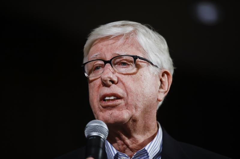 FILE - In this Jan. 27, 2020, file photo, Iowa attorney general Tom Miller speaks in Iowa City, Iowa. A three-year review by Iowa's attorney general has found that Roman Catholic priests sexually abused minors across the state for decades while church leaders covered it up, but reforms implemented since 2002 have ended the crisis. A report issued Wednesday, June 23, 2021 by Iowa Attorney General Tom Miller said the number of complaints, victims and the duration of the abuse was “overwhelming” and the “cover-up was extensive." (AP Photo/Matt Rourke, File)