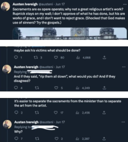 Austen Ivereigh Twitter exchange about Rupnick, excerpt 2.