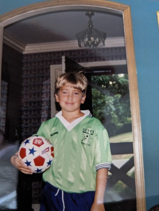 Nicholas Finio, 9, in a sports photo taken before years of alleged abuse by a priest in his Harrisburg, Pa., church. (Family photo/Nicholas Finio)
