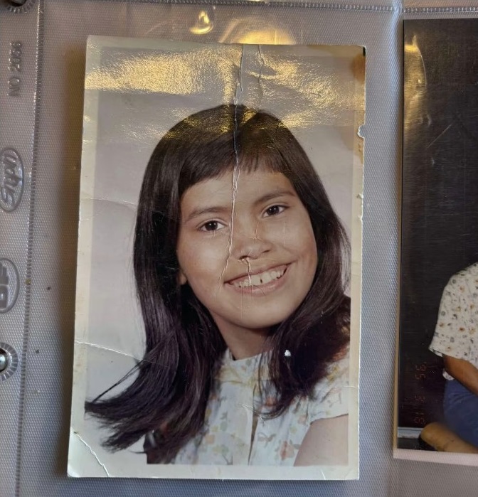 Laurie Wilson, seen here when she was a child, claims she was abused while attending the St. James school. (Submitted by Laurie Wilson)