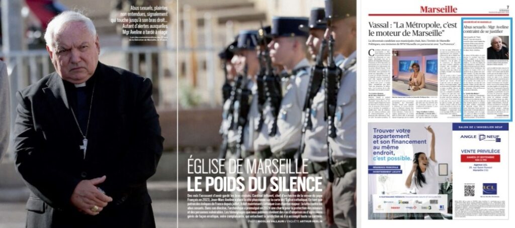 "The weight of silence" is the Paris Match's headline for its story about Cardinal Aveline's handling of clergy sexual abuse cases in France, while La Provence reports on how the Cardinal is now trying to justify his inaction.