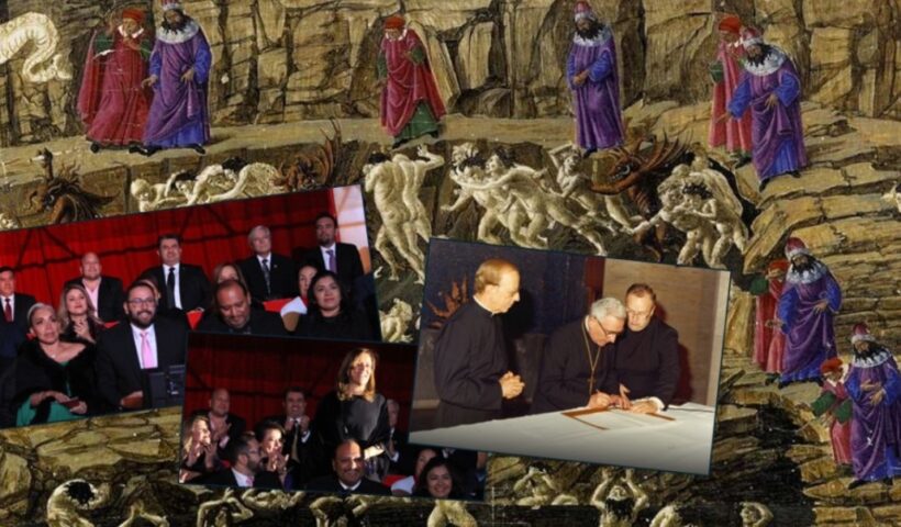 The sources of impunity for Mexican predators in religious settings: The protection they provide to each other, and the protection the political elites give them. Composite graphic by the author; classical art reference and photo credits in a final note.